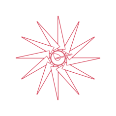 Objects Wall Clocks Nelson Turbine Clock Outline Drawing Svg Vector, Free Vectors File